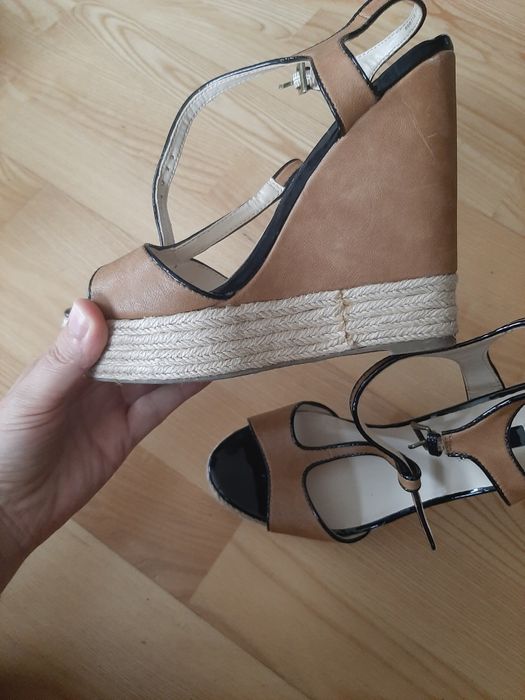 Sandały next koturna platforma