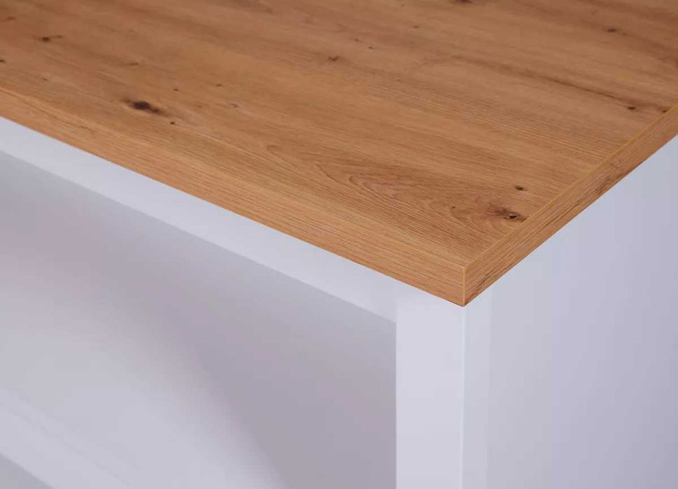 Ilha de cozinha carvalho e branco - NOVA EMBALADA