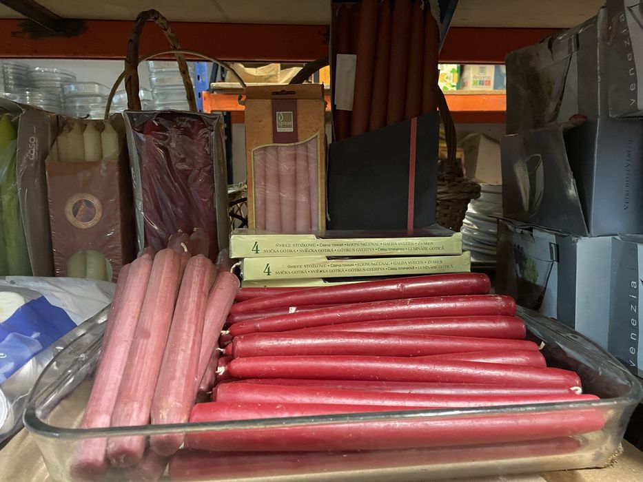 Velas simples e em copo