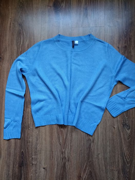 Sweter h&M niebieski 100% akryl
