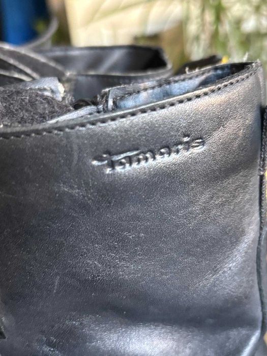 Botki skórzane Tamaris - rozmiar 39