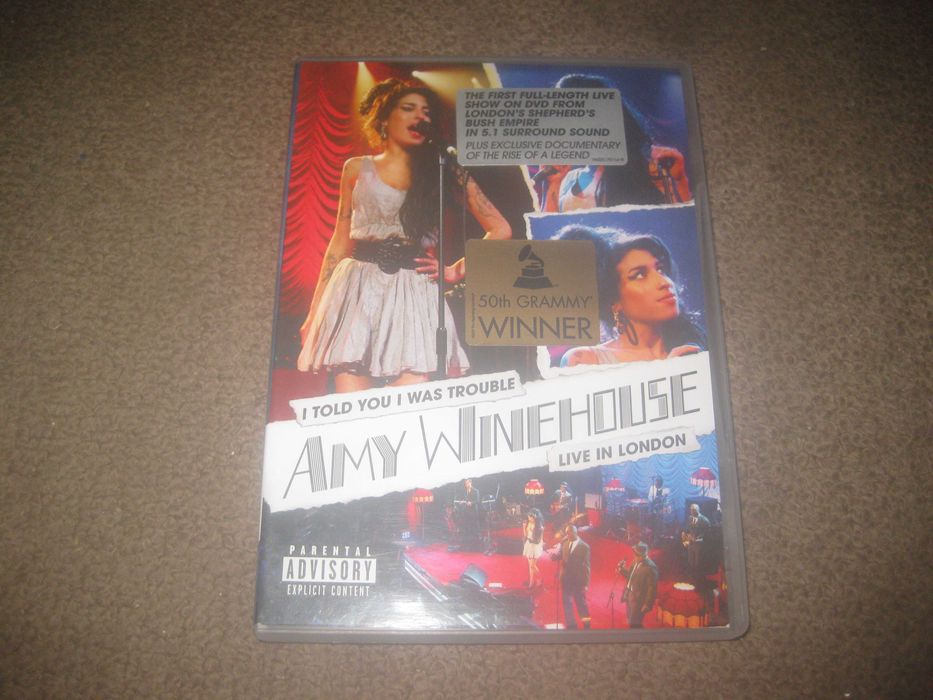 DVD da Amy Winehouse "I Told You I Was trouble: Live In London"