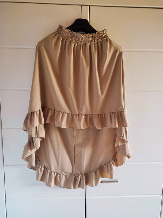 OKAZJA! Beżowy elegancki komplet (sukienka)