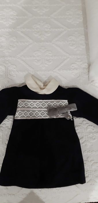 vestido bebé com camisa 4-6 meses