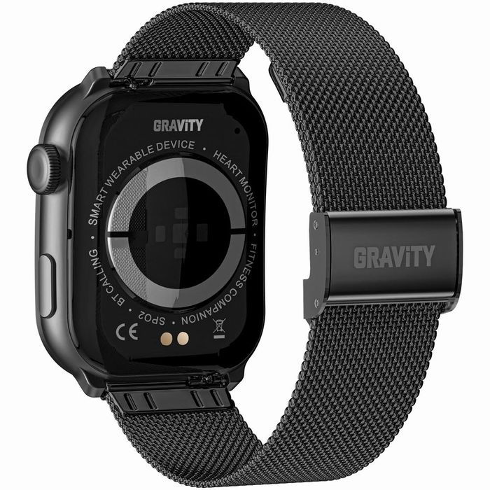 smartwatch męski gravity gt28-1 pasek + bransoleta czarny