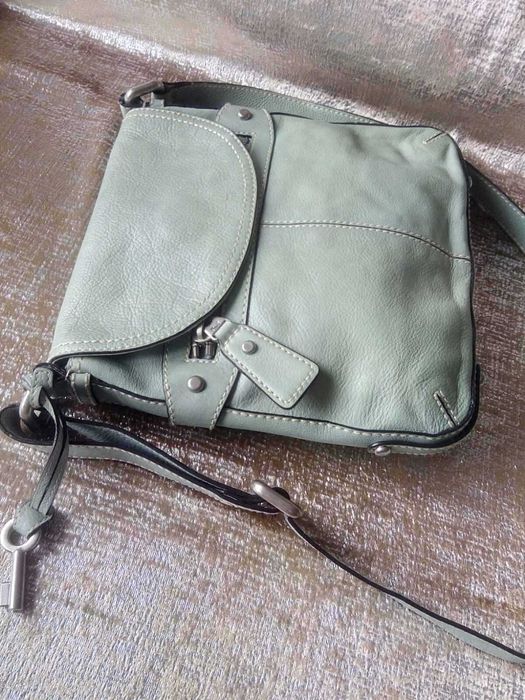 Сумка Fossil мятного кольору, через плече