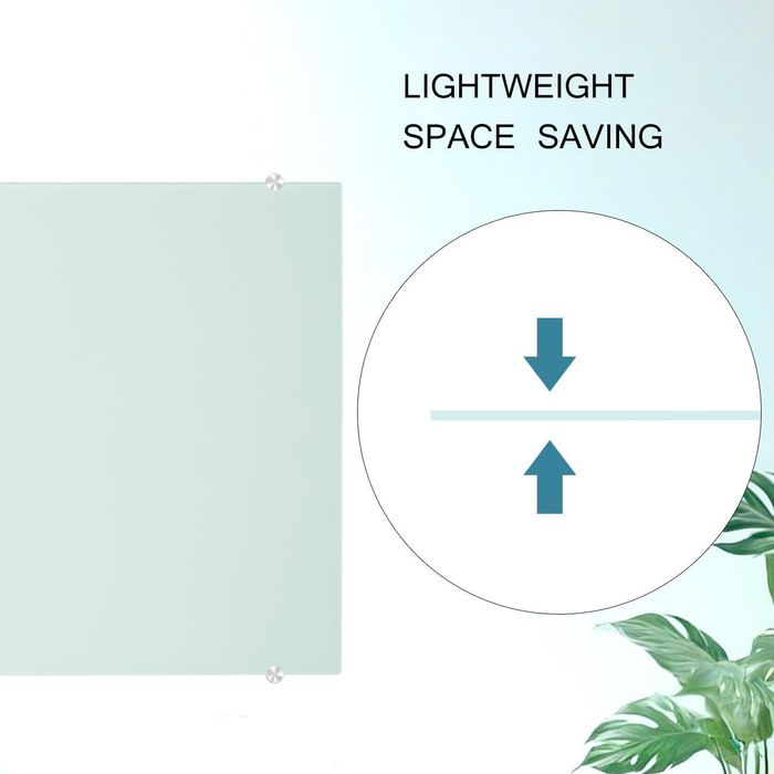 TABLICA magnetyczna SZKLANA biała 110x80 cm