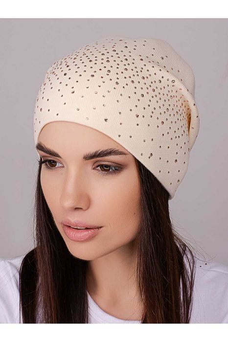 Женская модная шапка со стразами. Разные цвета!!!