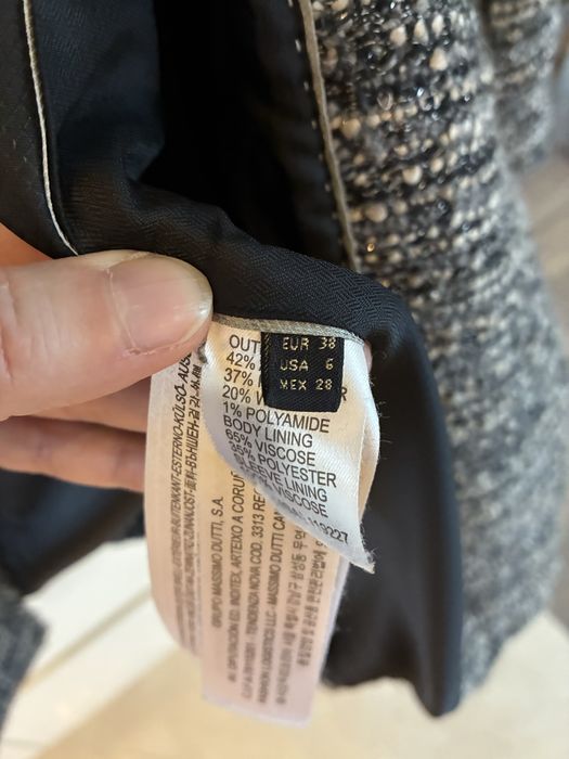 Massimo Dutti żakiet z wełną 38