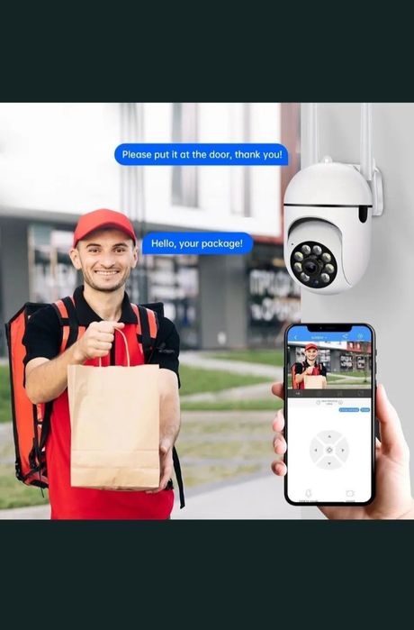 Wi-Fi камера 360°  з нічним баченням і датчиком руху | Нова