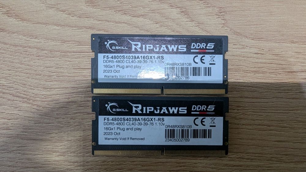 Ddr5 so-dimm для ноутбука 2*16 GB g-skill ripjaws