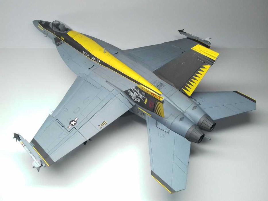 F-18E Super Hornet Model kartonowy Papermodel 1:33 Angraf