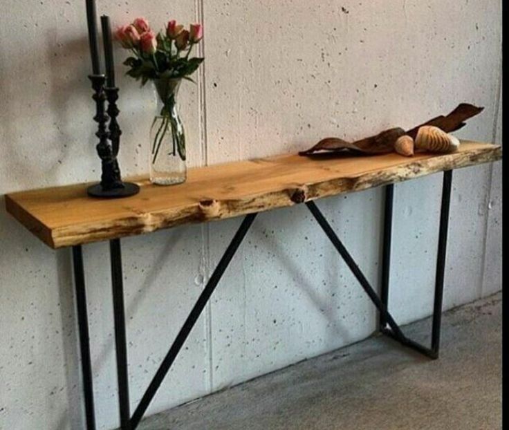 Konsole ze starego drewna w stylu Rustykalnym