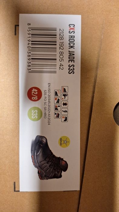 Buty robocze skórzane z noskami CXS ore s3