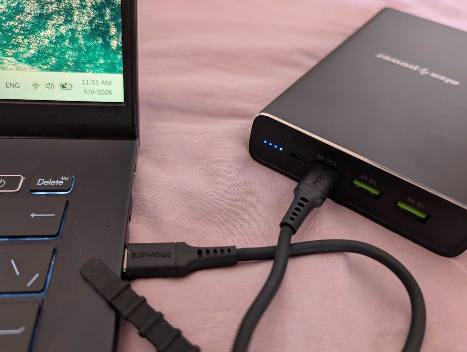 Powerbank AlzaPower Metal 40.000mAh – 100W PD