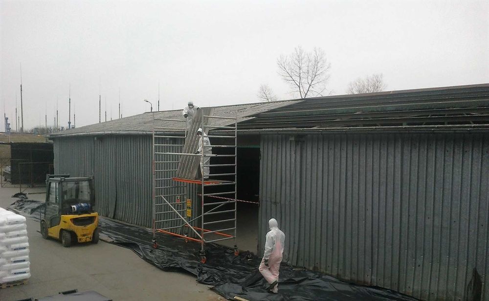 usuwanie ETERNITU demontaż AZBESTU odbiór transport utylizacja