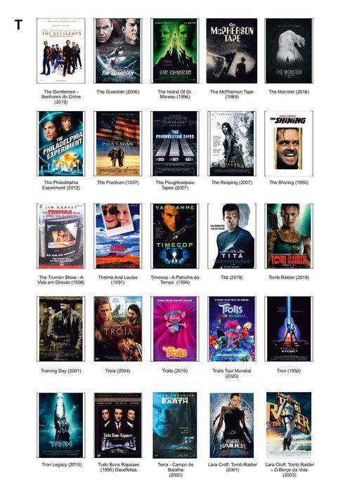 Os melhores Filmes de DVD's 01