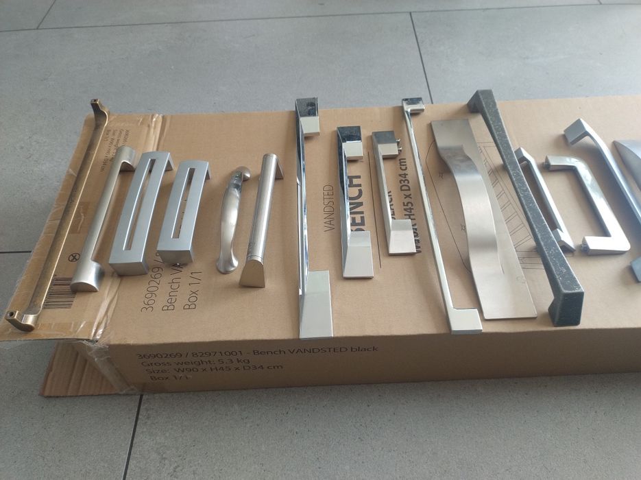 Uchwyt meblowy pojedynczych stal chrom reling gałka