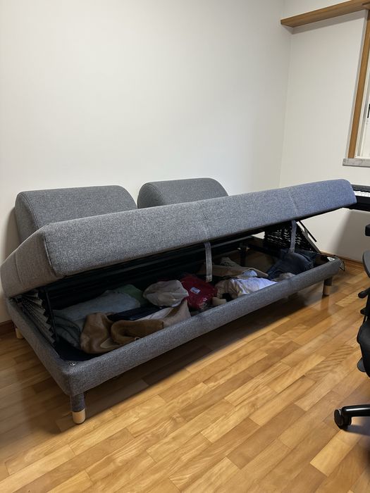 Sofa ikea NOVO com colchao cama embutido