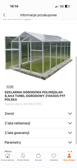 Szklarnia ogrodowa
