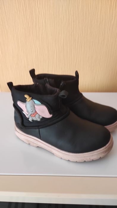 Детские ботинки черные для девочки