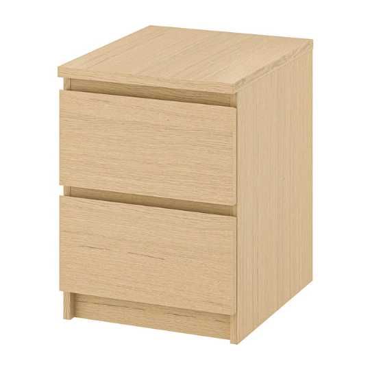 Mudança urgente | Par de mesas de cabeceira IKEA MALM como novas