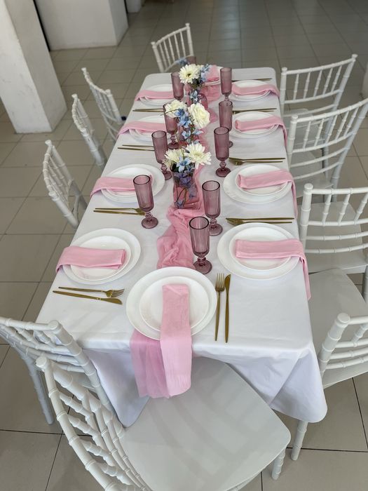 Decoração e aluguer de material