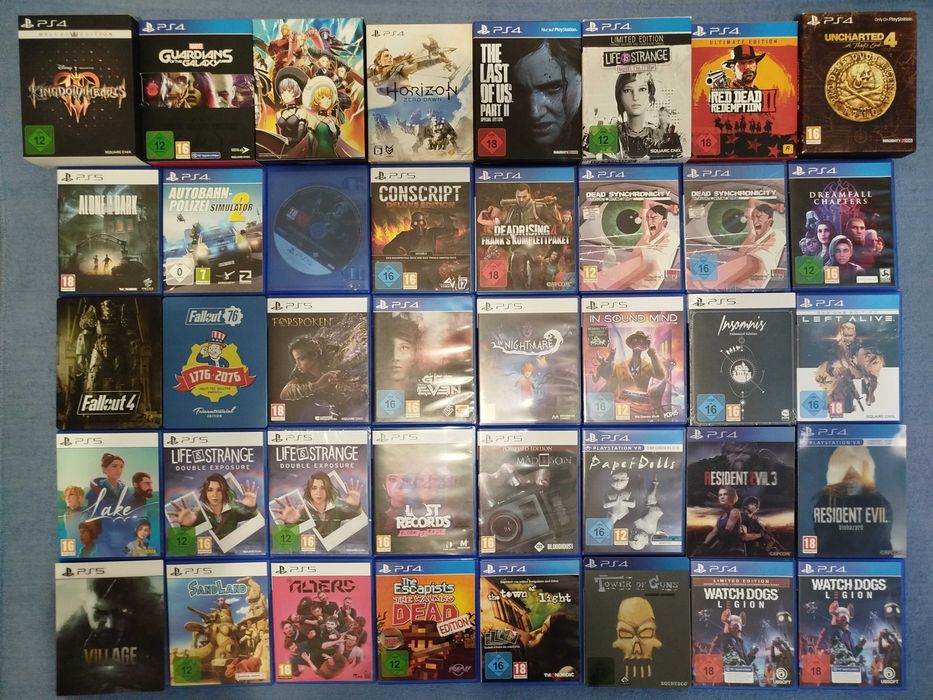 CONSCRIPT, Fallout, Resident Evil, Sand Land, TLOU 2, Life is Strange