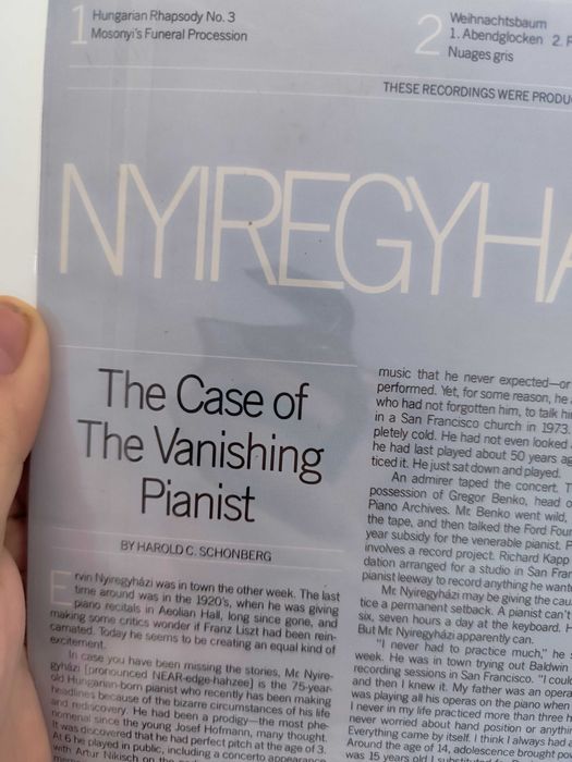 Lizt -Ervin Nyiregyhazi play lizt disco de vinil novo selado