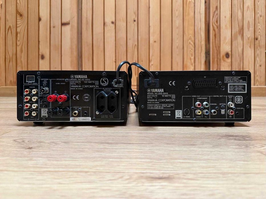 Kultowa PIANOCRAFT RX-E810 AMPLI+DVD+PILOT  BDB +głośniki E400