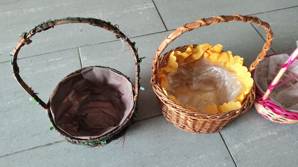 Cestas de vários tamanhos