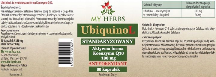 ubichinol koenzym q10 ubiquinol 100mg 60szt