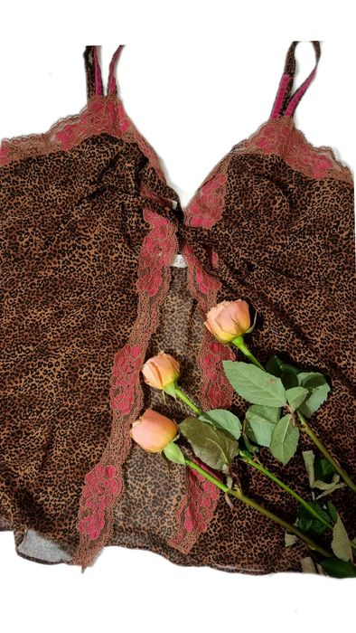 Кружевная майка Victoria's Secret Cheetah