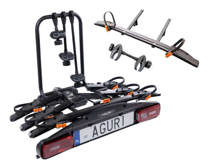 Aguri Active Bike Pro 3+1 Black Platforma rowerowa na hak na 4 rowery
