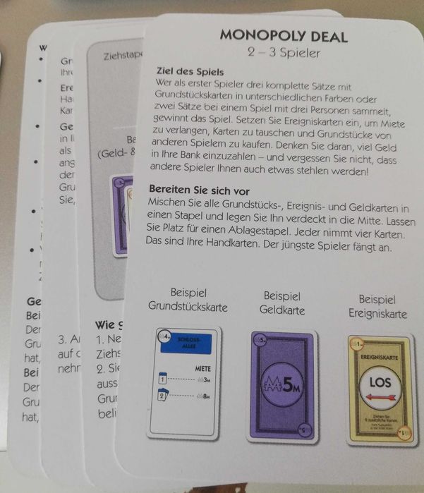 Monopoly Niemcy - karty