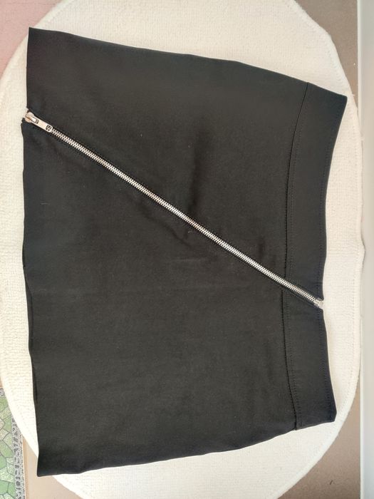 Юбка мини юбка черная юбка на молнии