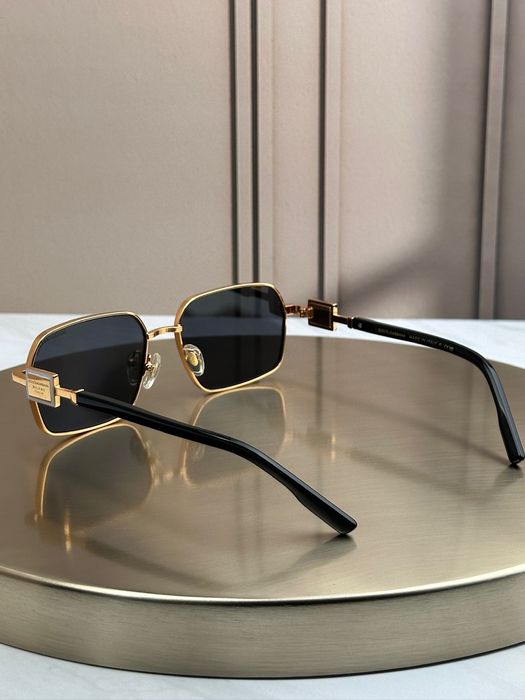 Сонцезахисні окуляри Dolce & Gabbana DG2316 золоті прямокутні чоловічі чорні дужки