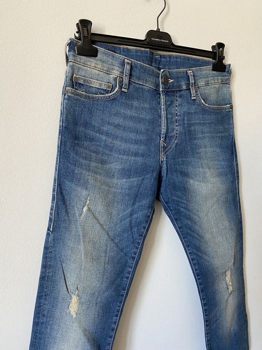 Jeansy męskie True Religion niebieskie 31 TONY Skinny