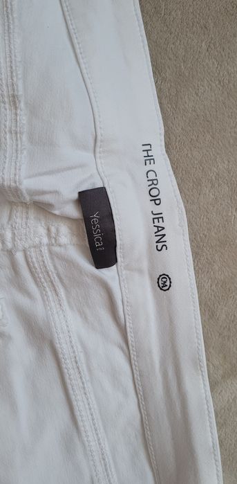 C&A 42 XL the cropp jeans białe spodnie Jessica bawełna, elastan