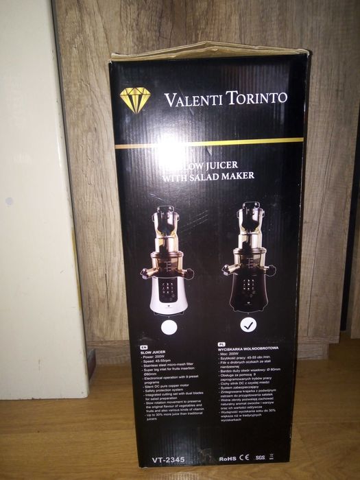 Wyciskarka wolnoobrotowa VT-2345 Valenti Torinto
