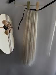 Хвост блонд 29 см шиньон