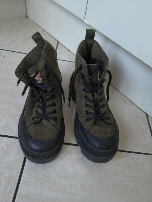 Khaki Traperki zamsz Vices 37