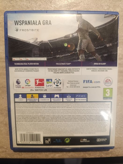 Gra FIFA 18 na Play Station 4 PS 4 5 PL Komentator Bdb