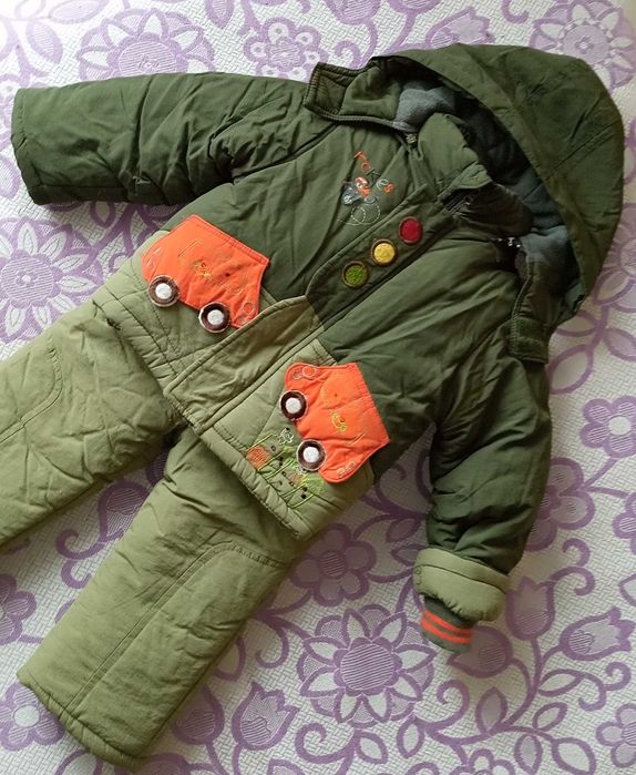 Зимний комбинезон двойка на мальчика 1.5-2года