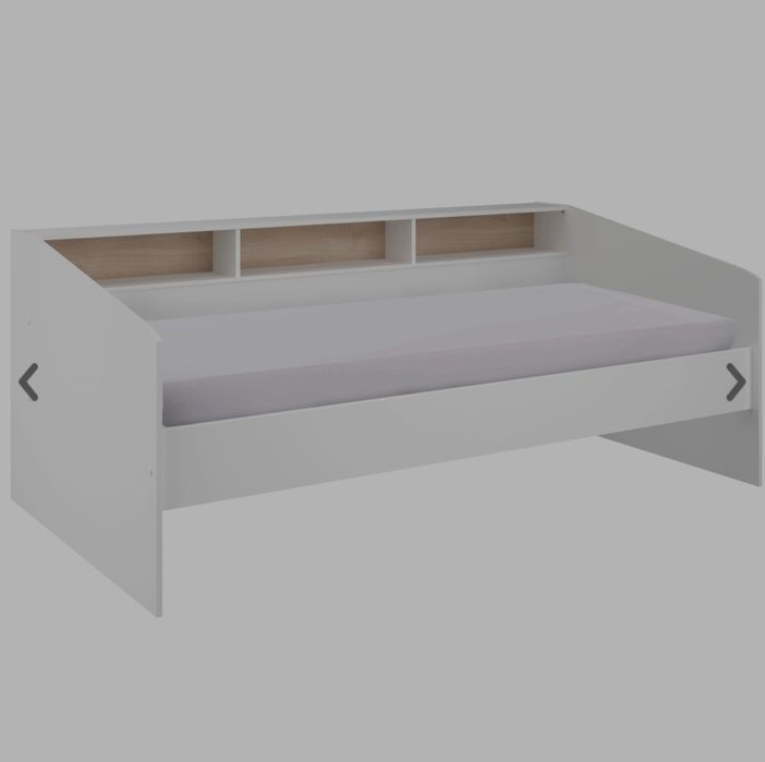 Cama individual compacta, com nichos e gavetões NOVA