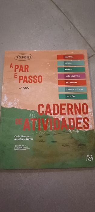 4 ivros de atividades do 7 ano .Novos