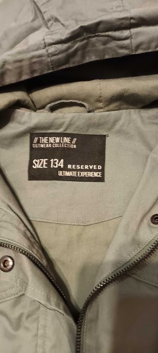 Lekka kurtka parka Reserved r. 134 stan bdb