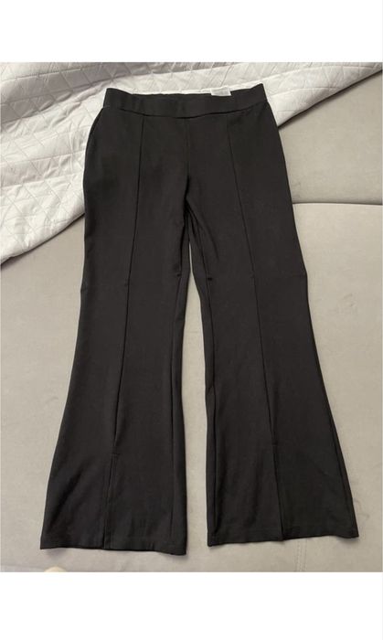 Чорні літні штани, брюки кльош