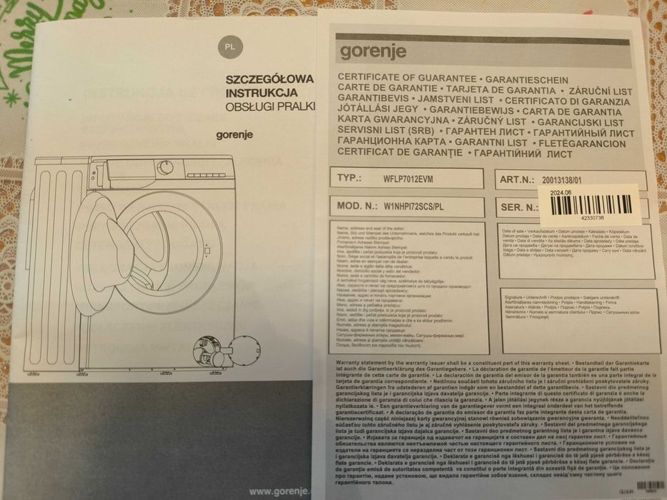 Pralka Gorenje 7kg! Gwarancja i transport