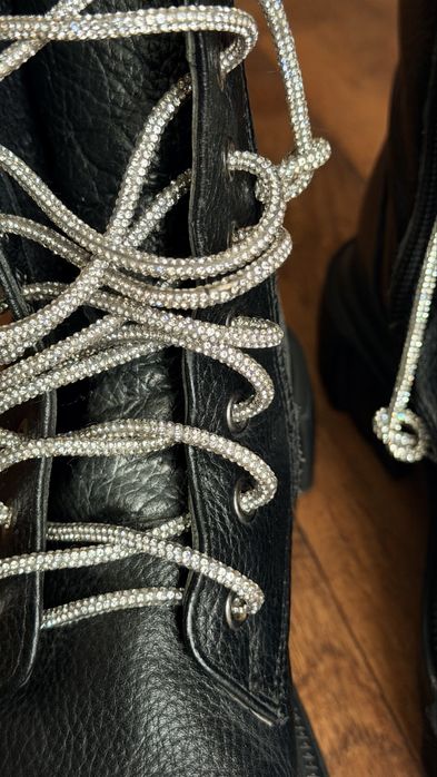 Кожаные ботинки размер 38